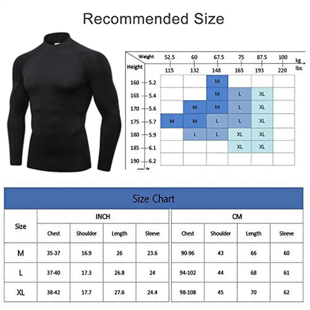 2 packs of mens vegetarian collar compression shirt long sleeved cooling training gym top underwear 240827