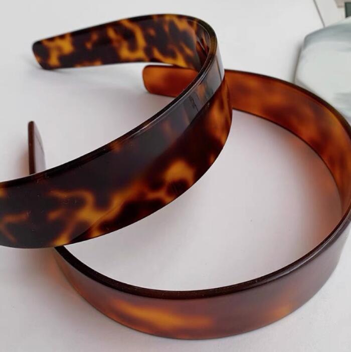 luxury resin acrylic vintage headbands fashion Japen style letters brown summer spring outdoor travel designer headband jewelry accessories