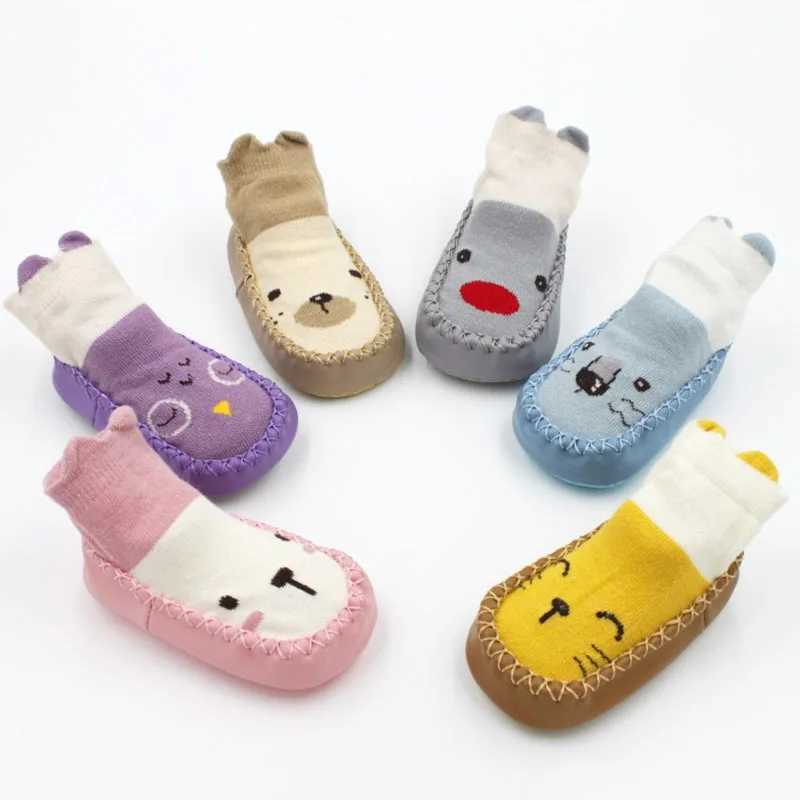 Preschool baby girl boy shoes first walker baby cartoon newborn baby girl boy anti slip socks anti slip shoes boots M240827