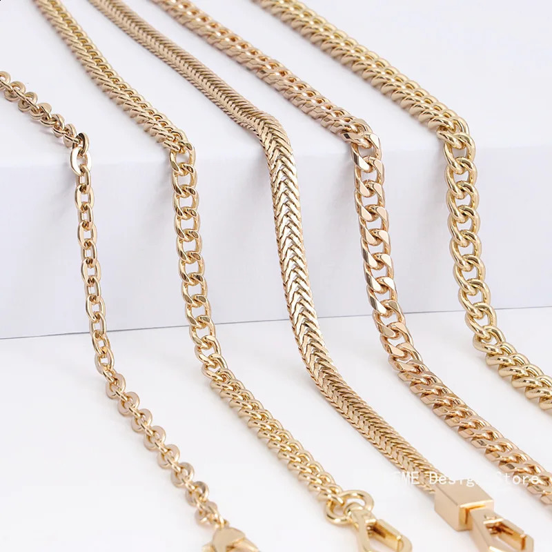 Golden Bag Chain Accessories Metal Chains Underarm Crossbody Shoulder Belt Replacement Bags Strap For Womens 240826