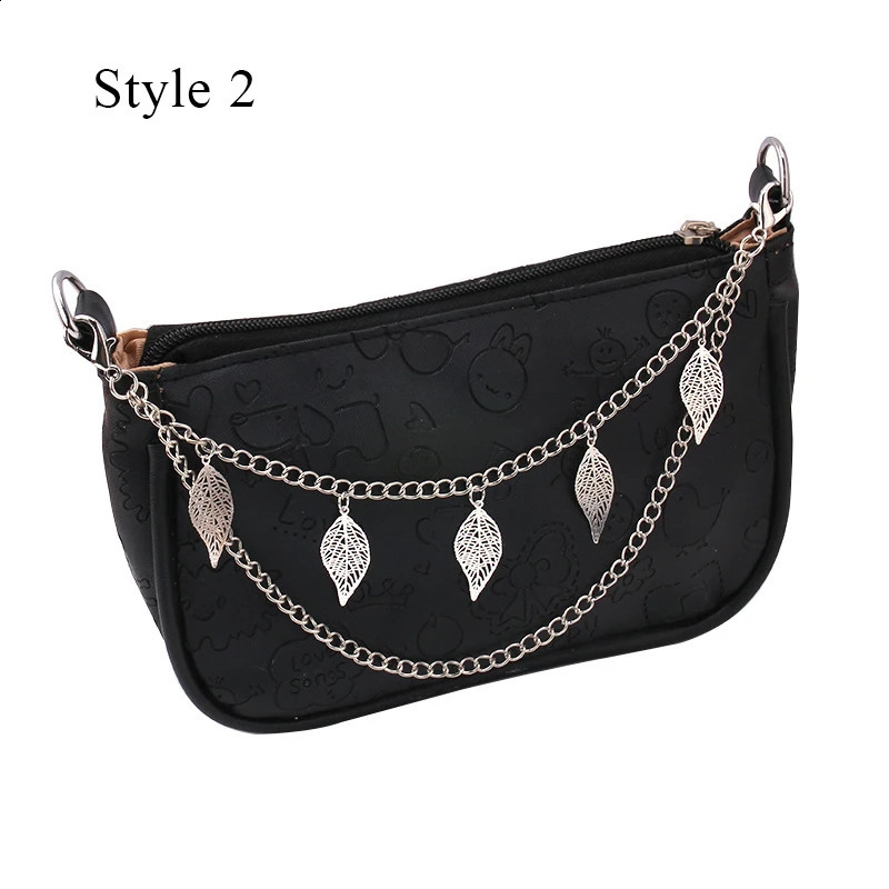 Multilayer Metal Bag Chain Decor For Handbag Decorative Exquisite Halloween DIY Purse Replacement Accessories y241226