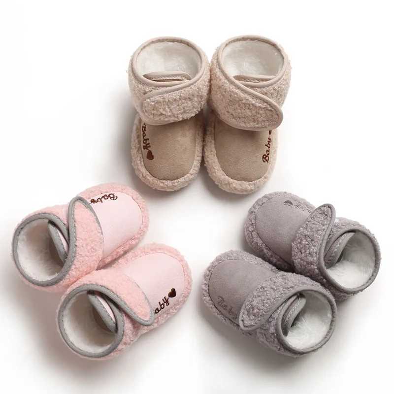 Newborns winter baby shoes baby girls bow knot baby boots casual sports shoes anti slip soft sole walking shoes age 0-18M M240827