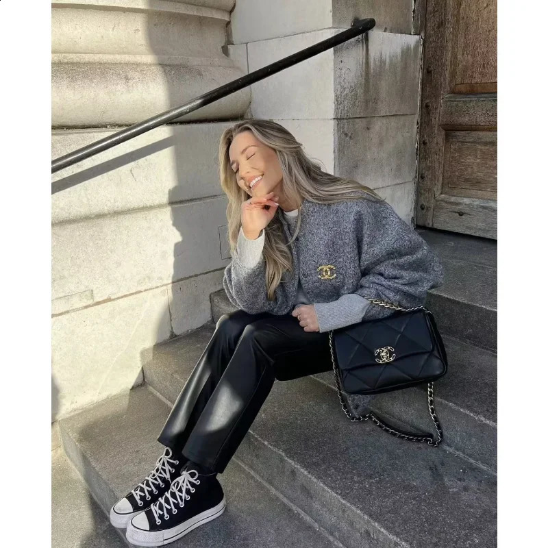 Traf Zr Womens Jacket Spring Elegant Wool Retro Coat Long Sleeve Harajuku Y2k Street Clothing Bomber 240826