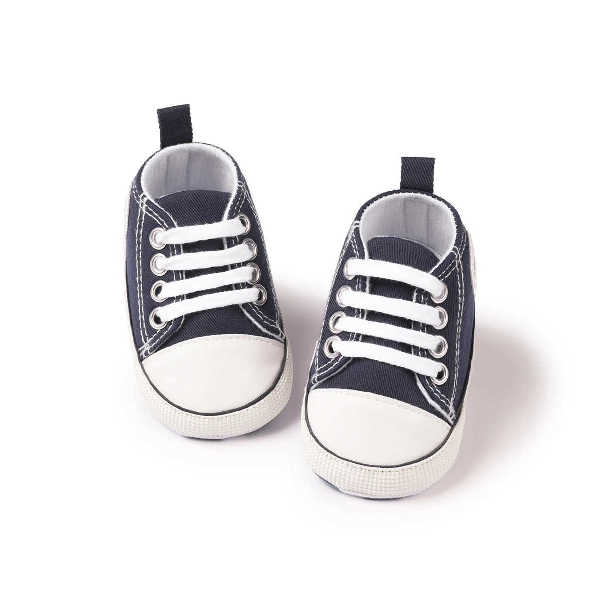KIDSUN newborn multi-color canvas baby shoes soft soled casual shoes for boys and girls the first childrens shoes M240827