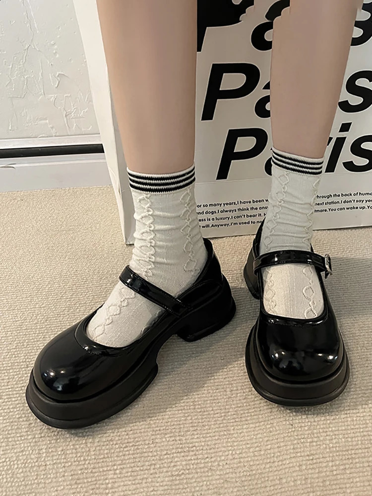 Women Shoes Autumn Oxfords Female Footwear All-Match Patent Leather Ballet Flats Round Toe British Style Fall Dress Preppy R 240826