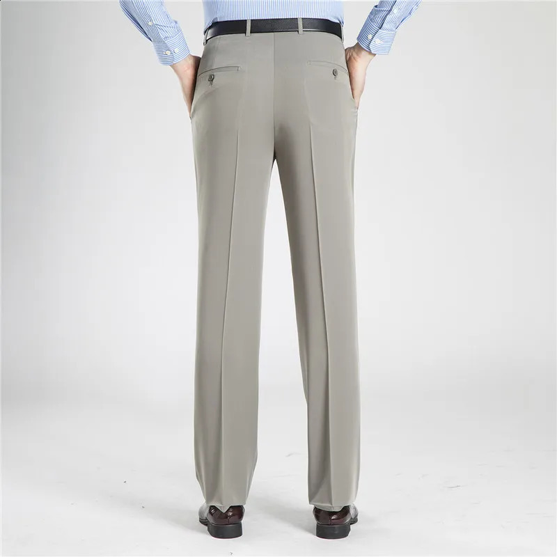 ICPANS Business Mens Trousers Formal Summer Suit Pants Men Office Cotton Pants Straight Loose Dress Pants Big Size 40 42 44 240827