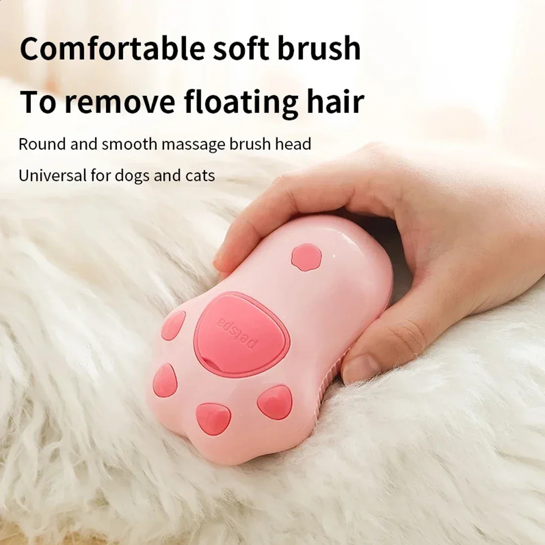 3 in 1 Pet Brush Cat Steam Brush Comb Dog Brush Electric Spray Cat Hair Brushes Massage Pet Grooming Hair Removal Combs 240826