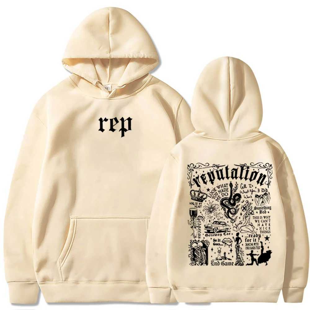 Taylor Reputation Hoodie Pop Music Hoodie Taylor Music Sweatshirt Music Lovers Gift Swift Pullover Tops Streetwear W240827