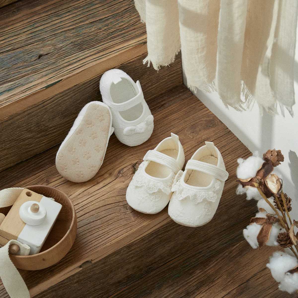 Ma baby 3-12M baby womens shoes newborn baby first walker birthday princess lace embroidered shoes M240827