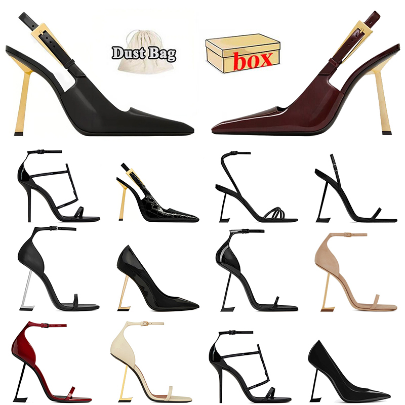 New Designer Sandals High Heels Luxurys Paris Dress Classics Womens 10cm Platform Heel Slingback Office Wedding Bottoms With Box Size 35-41