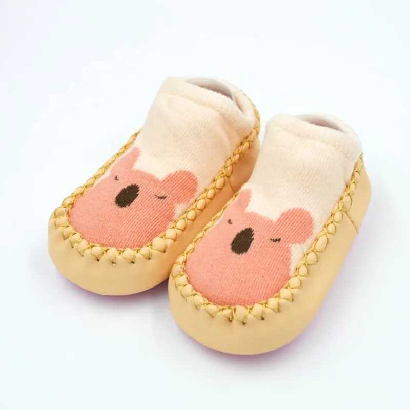 Baby and toddler shoes floor anti slip socks childrens girls and boys first step walking elastic knitted sports shoes (0-24 months) M240827