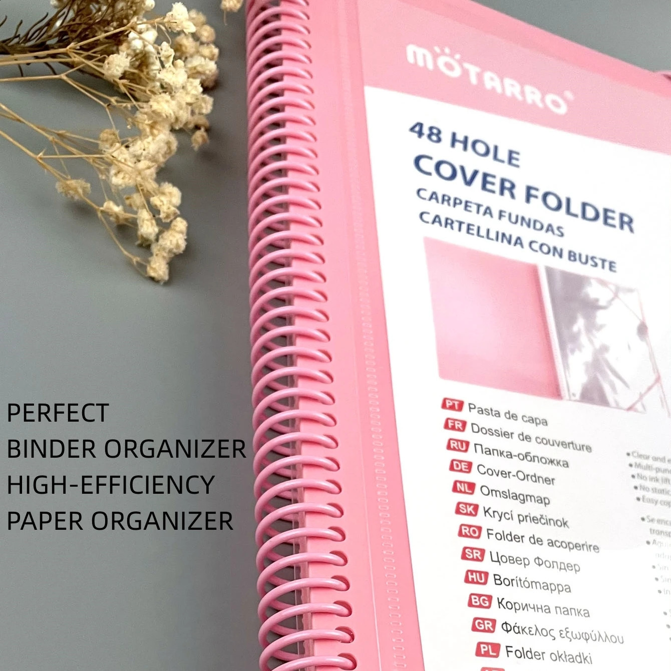 A4 File storage 48 Pages Data Book Large Capacity Files Folder Information Booklet Stationery Office School Supplies 240826