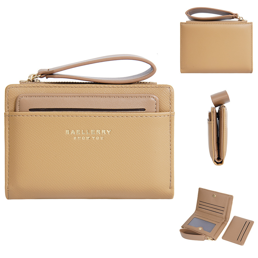 Women's Crossbody Bag with Wallet Set with Double Fold Zipper and Contrasting Colors