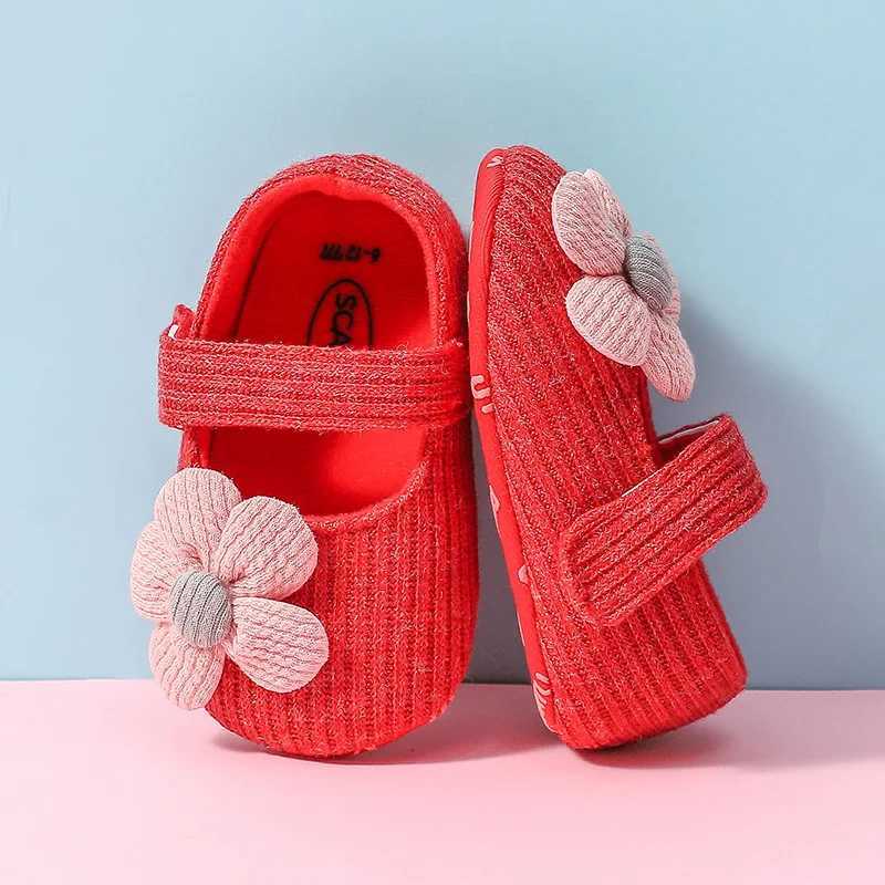 0-18 meter first walker pure cotton soft soled baby shoes new born anti slip sports shoes bow shaped baby shoes girls soft soled baby shoes M240827