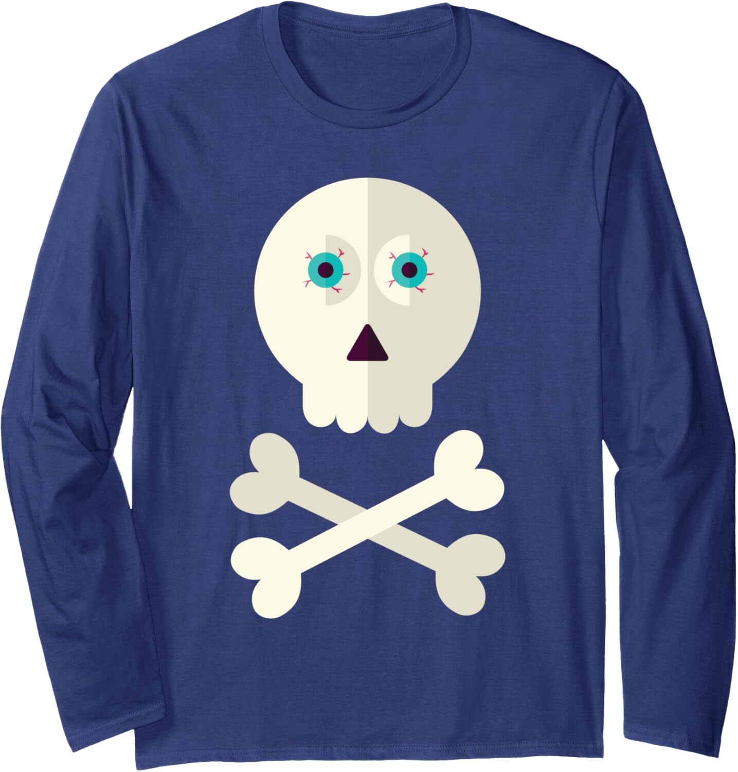 Long Sleeve Shirts for Men sweatshirt Funny Graphic Vintage Skull with Eyeballs Halloween Long Sleeve Tee Streetwear Casual tops clothes 2025