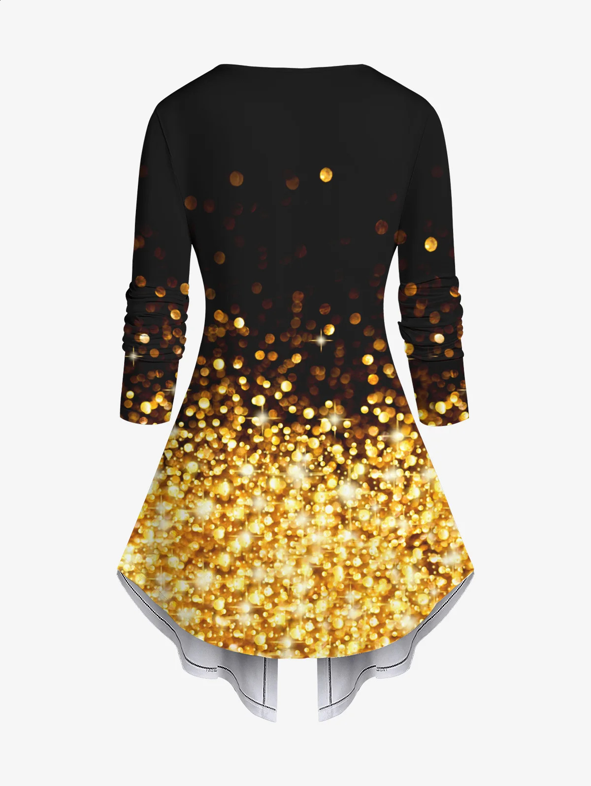 Plus size Halloween womens matching set costume pumpkin owl sparkling glitter 3D printed T-shirt or glitter pants set XS-6X 240827