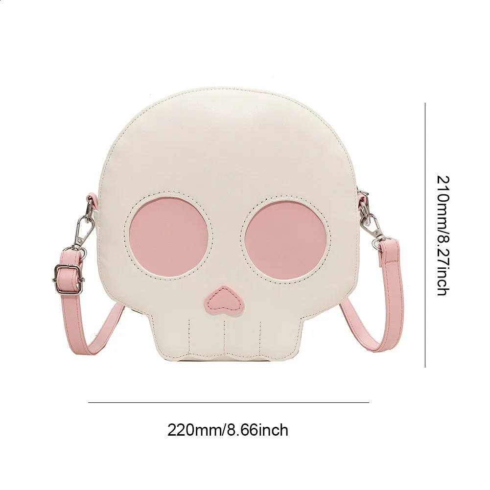 Home>Products>Halloween Ghost Bag>Gothic Shoulder Bag>Womens Devil Skull Fun Bag>PU Leather Handbag 240828