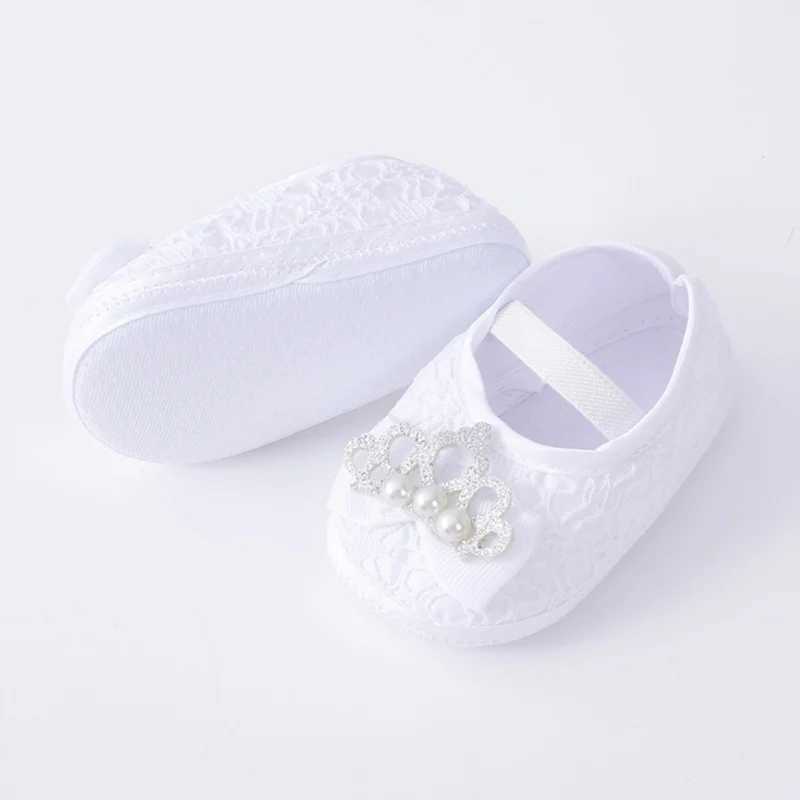 Cute Crown Princess Autumn Baby First Walking Shoes Comfortable Baby Girl Baby Bed Shoes M240827