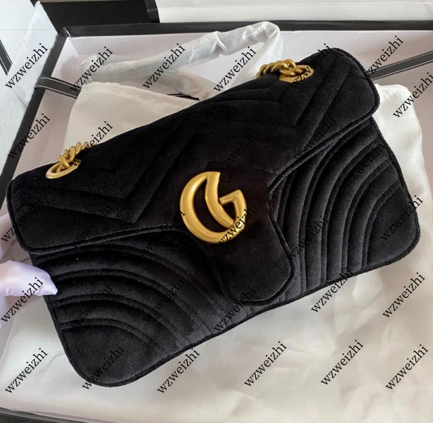 New Classic Luxurys Designer bags Womens Velvet Messenger Shopping Bag chains bag Shoulder Bags tote bag Handbags Crossbody bags Totes purse Casual Wallets