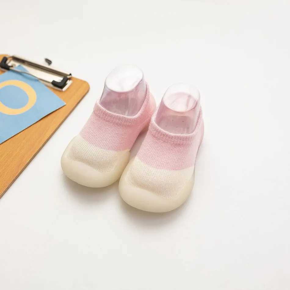 Baby socks baby shoes baby girls first mover childrens shoes solid color soft soled newborn spring childrens floor sports shoes M240827
