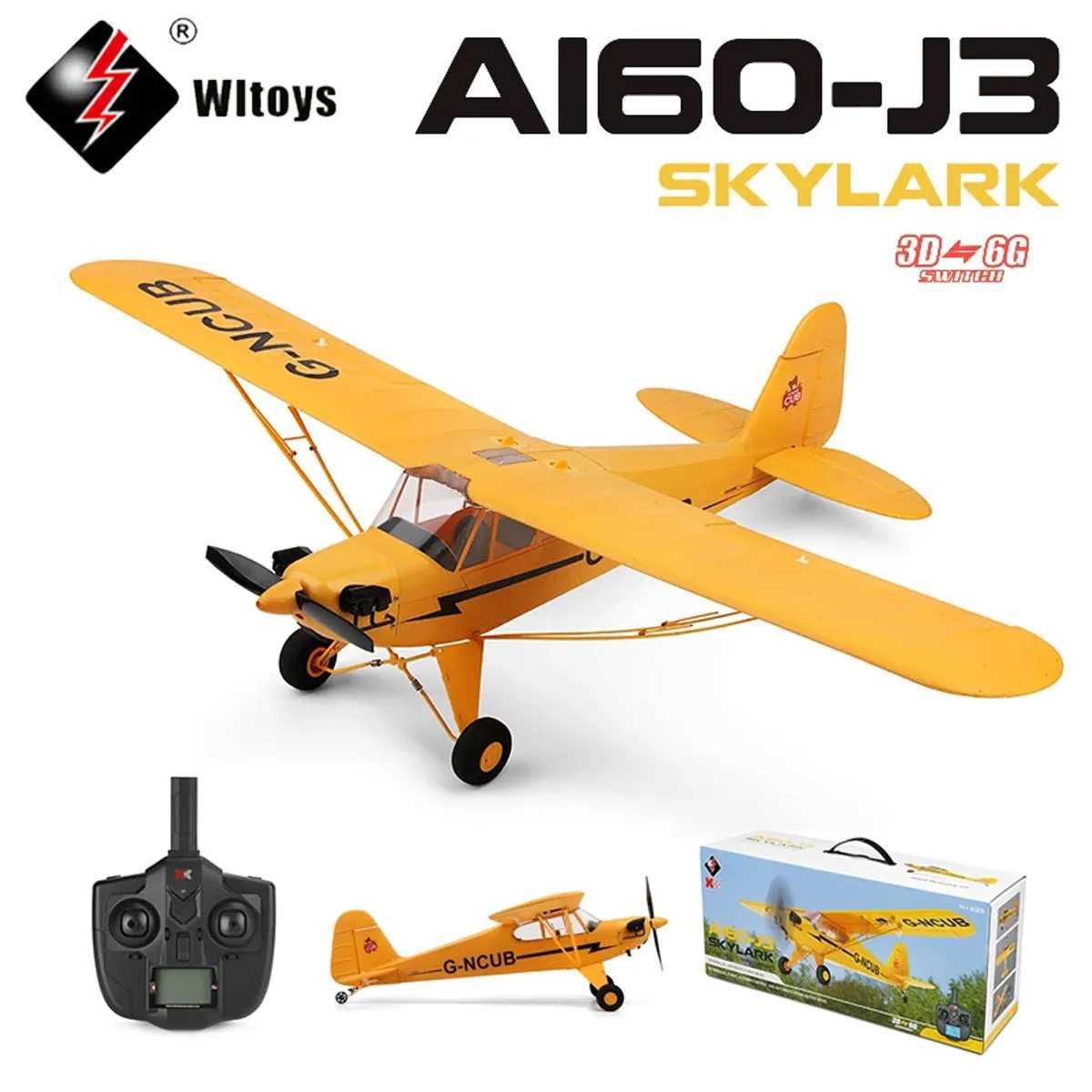 Wltoys XK A160 RC 5CH 2.4G wireless remote control 650mm wingspan 3D/6G brushless electric airplane toyFree shipping