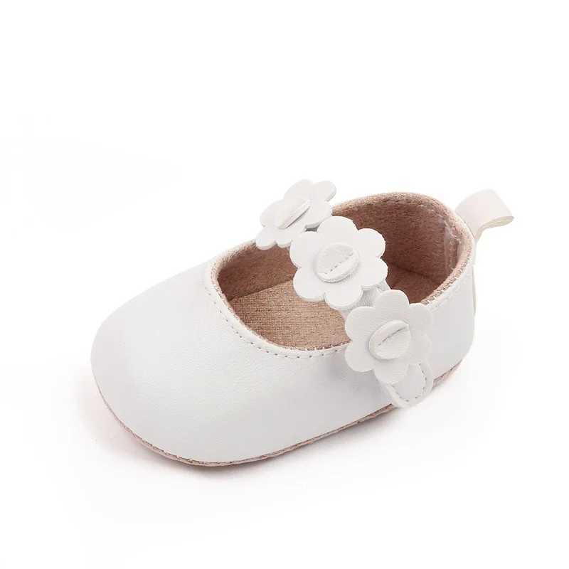 0-2 year old baby girl PU leather shoes spring autumn flower baby toddler little girl first walker newborn baby baby crib shoes M240827