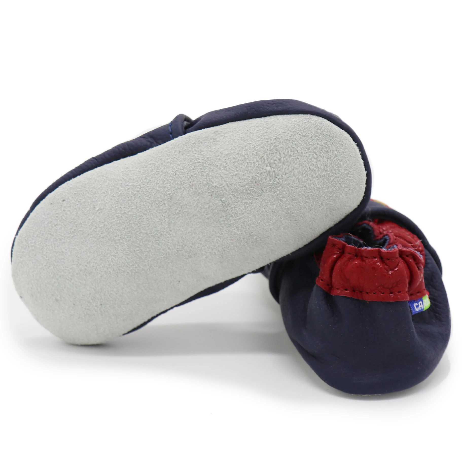 006 Carozoo Cute Style Baby Slippers Boys First Walking Shoes Cowboy Leather Baby Shoes Pre Step Shoes Free Delivery M240827