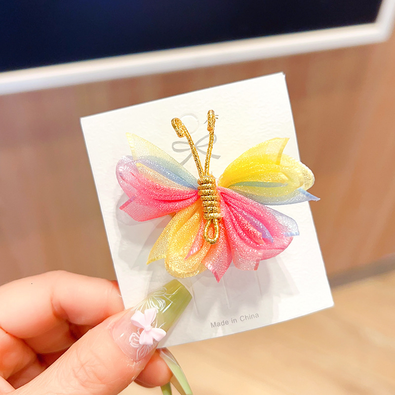 Cute and super fairy accessory clip, little girl antique style headwear baby butterfly clip hair F08.27-1.4 5ca06