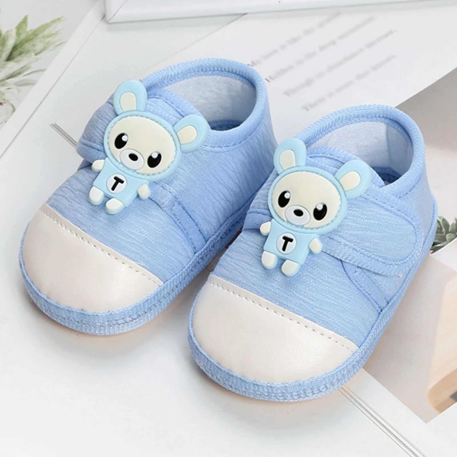 Spring baby and toddler shoes girls and boys newborn letter printing cartoon pre walker soft soled sandals first walking shoes M240827