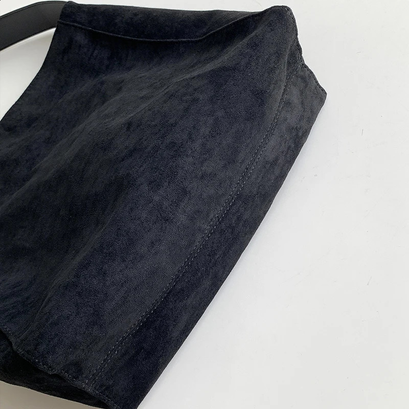 MEDIOW Korean Large Capacity Casual Bags For Women Handbags Purse 2023 In Faux Suede Nubuck Leather Shoulder 240826Z