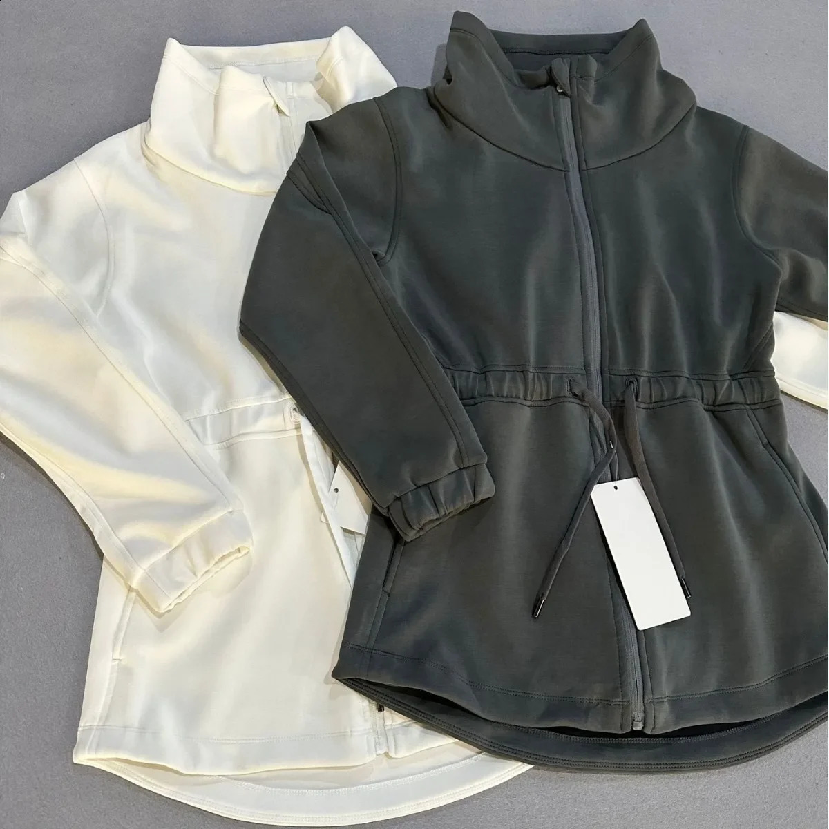 Soft womens stand up collar jacket module copper ammonia trench dew home style similar to coat warm weather clothing 240826