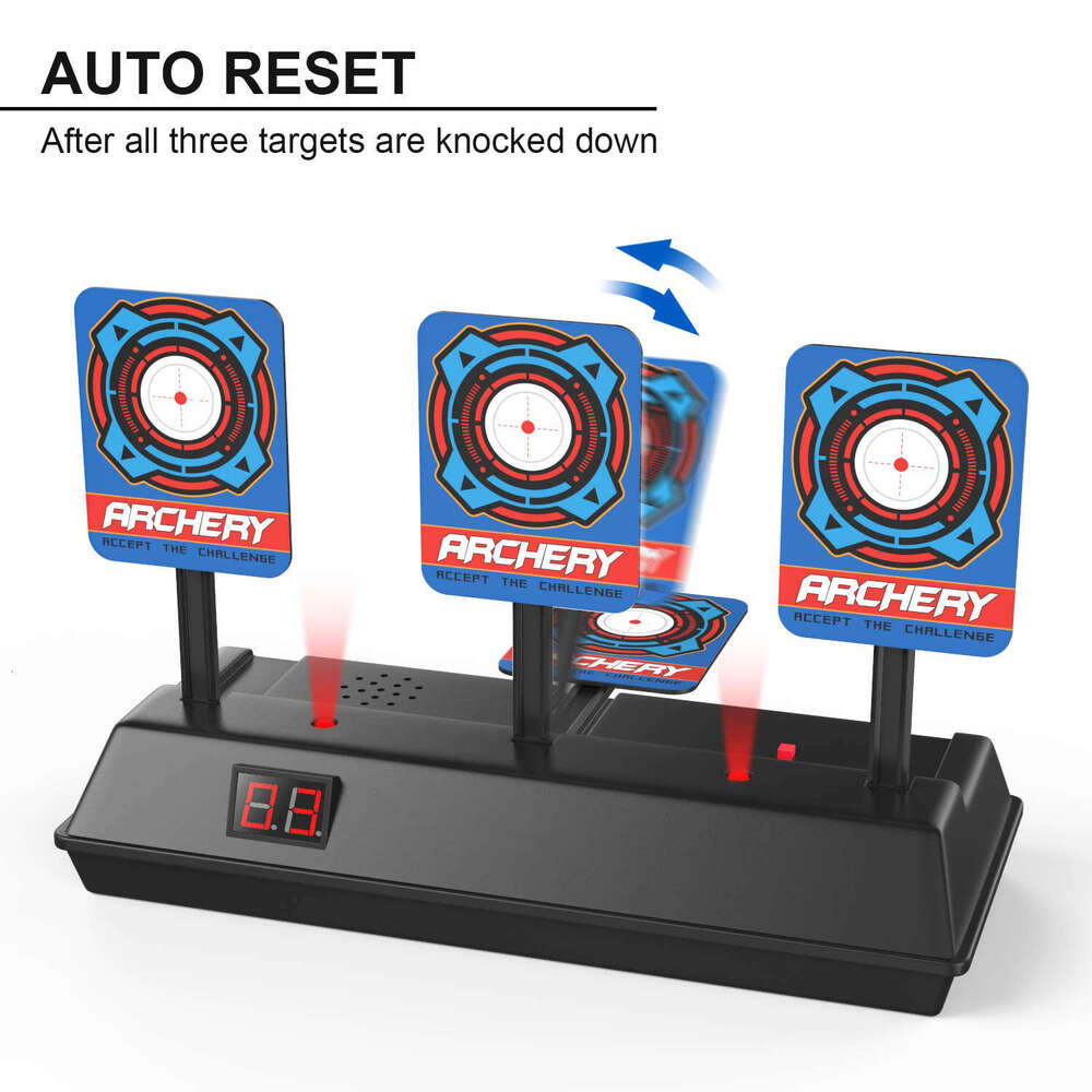 Target For Shooting New Digital Shooting Automatic Reset and Score Simulated Sound Toy Target Suitable for Nernd Paintball Bullet Toy Gun Target