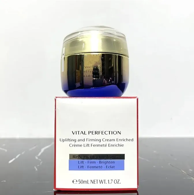 Brand Face Care Cream Vital Perfection Uplifting and Firming Cream Enriched Creme Lift Fermete Enrichie Face Skin Care Lotion 50ML
