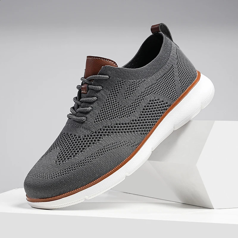 Fashionable mens casual shoes outdoor running sports shoes anti slip mesh walking shoes lightweight comfortable breathable shoes large size 240827