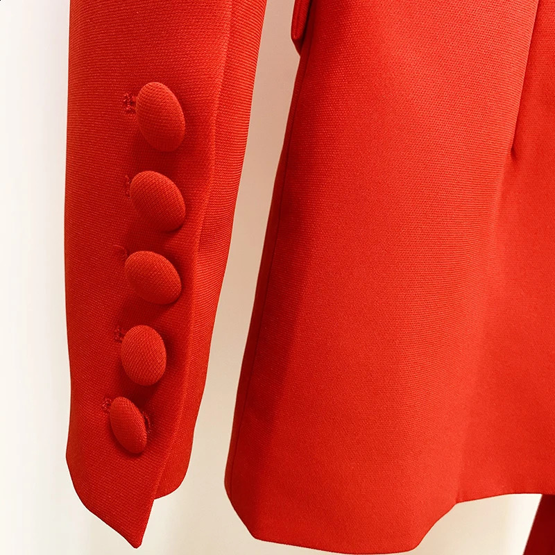 High quality Fashion er Pioneer Set Womens Single Button Red Pioneer Flash Pants Set 250410
