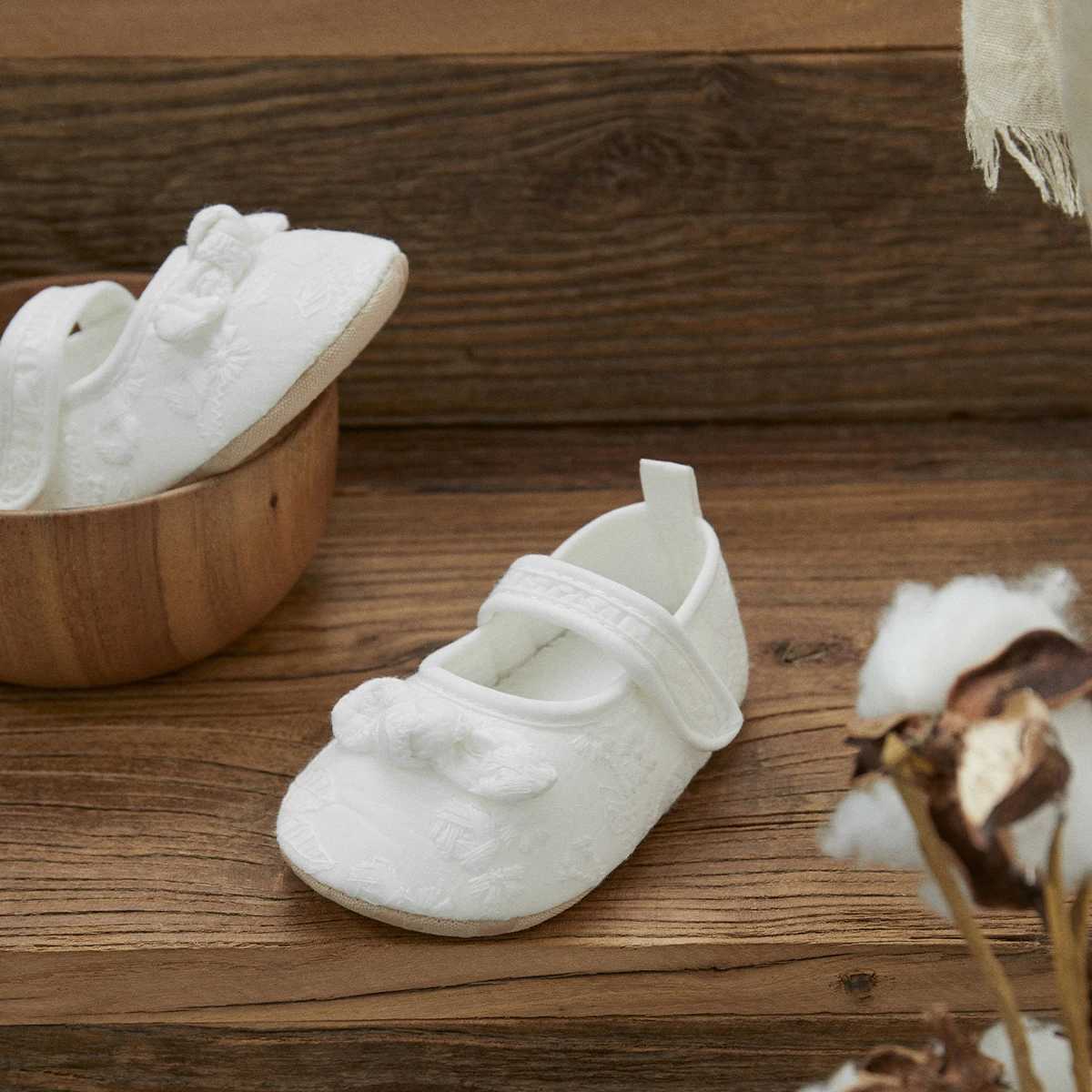 Ma baby 3-12M baby womens shoes newborn baby first walker birthday princess lace embroidered shoes M240827