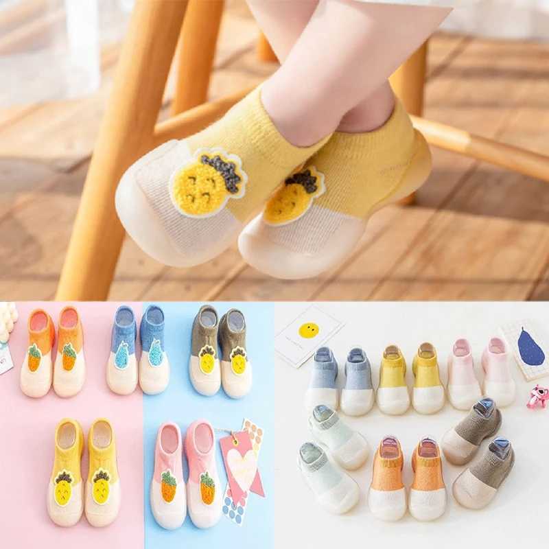 Baby Girl Socks Shoes Baby Cute Childrens Shoes Soft Sole Childrens Floor Socks Preschool First Step Walker M240827