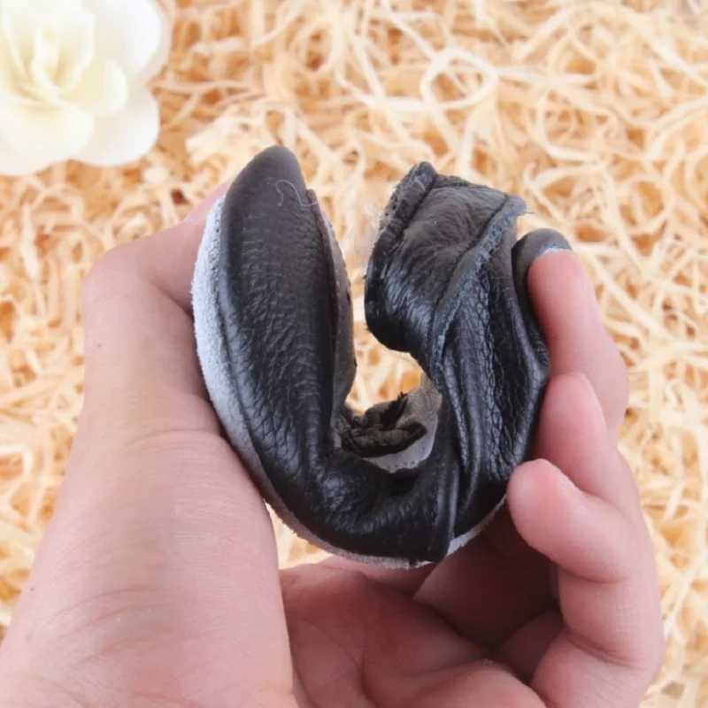 Black genuine leather baby shoes soft and handsome childrens Mocha Xin baby first walking shoes M240827