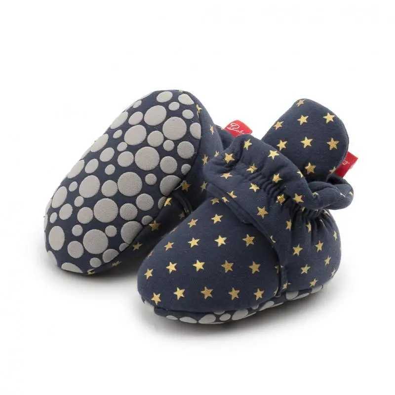 KIDSUN baby crib shoes baby winter socks shoes warm boots pure cotton anti slip soft sole toddlers first step newborn M240827