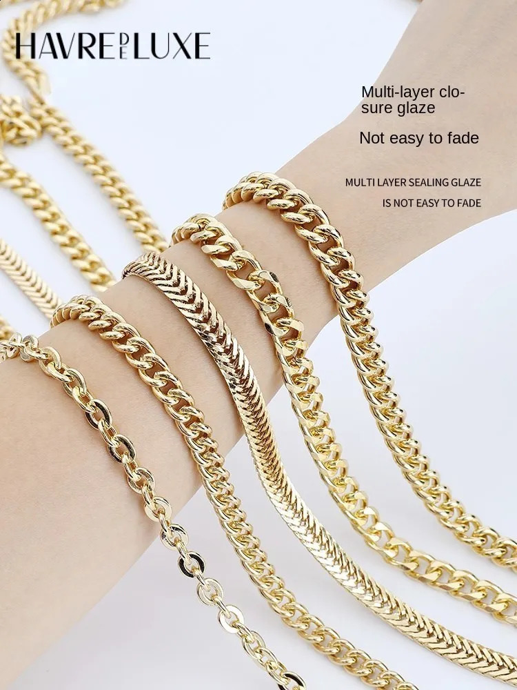 Golden Bag Chain Accessories Metal Chains Underarm Crossbody Shoulder Belt Replacement Bags Strap For Womens y240826