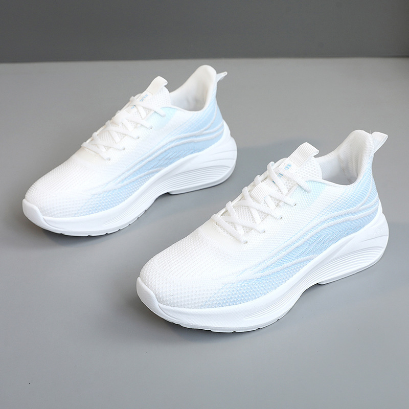Ddmysports VRD New Summer Fly Woven Casual Women S Height Increasing Breathable Sports Running Shoes Trendy OUTDOOR