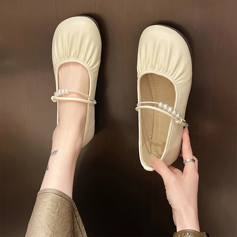 Soft Summer Ladies Ballerinas Footwear Ballet Dress Moccasin Mary Janes Flat Shoes Woman Female 240826