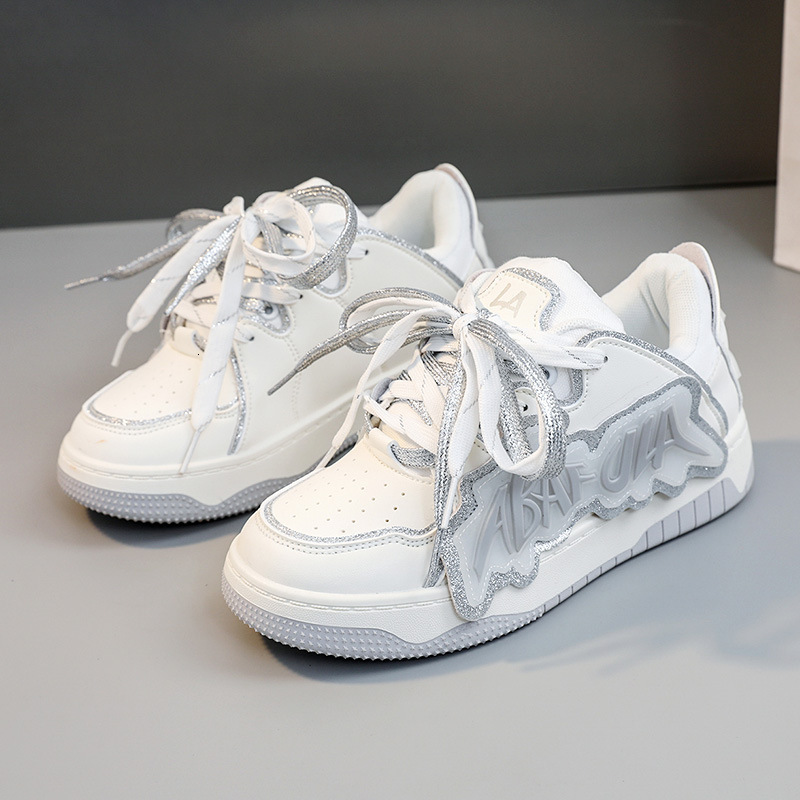 Ddmysports ZY New Colored Women S Spring And Autumn Korean Edition Breathable Letter Board Elevated Thick Sole Casual Versatile Shoes OUTDOOR