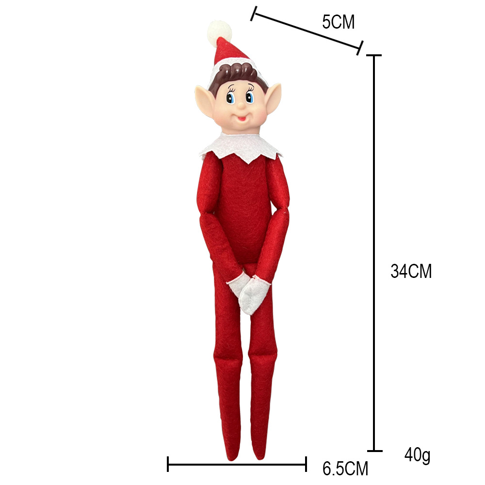 2024 New Cute Elf Doll Christmas Tree Ornament Car Interior Bed Home Accessories