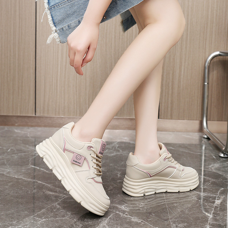 Ddmysports W New Elevated Casual Board Autumn Fashion Breathable Thick Sole Student Korean Edition Versatile Shoes OUTDOOR