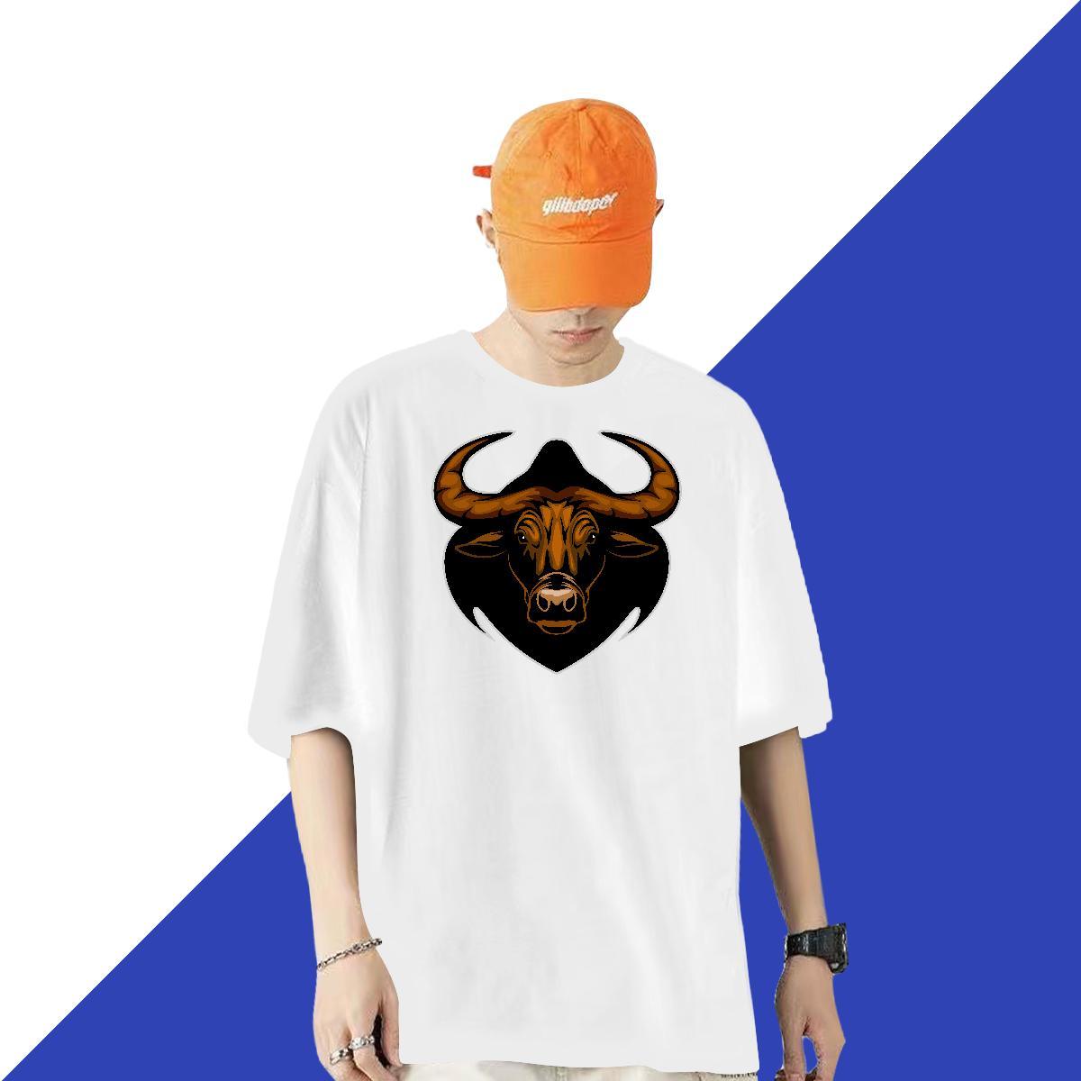 New Arrival T Shirts Home Outdoor Cool Design Mens Tshirts Short Sleeve Soft Clothings bull Asian Size 230g Pure Cotton