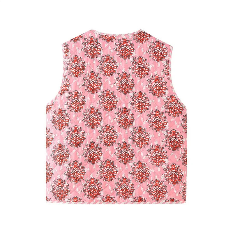 KEYANKETIAN Womens Totem Printed Lace Top Sleeveless Bedding Jacket Autumn Ethnic Style Retro Thin Tank Top 240828