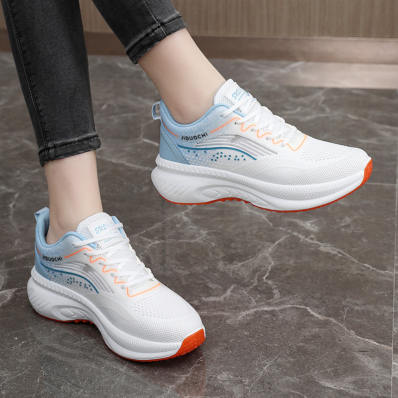 Ddmysports K New Women S Mesh Breathable Board Cloth Summer Trend Thick Sole Elevated Shoes Student Ollow Out OUTDOOR