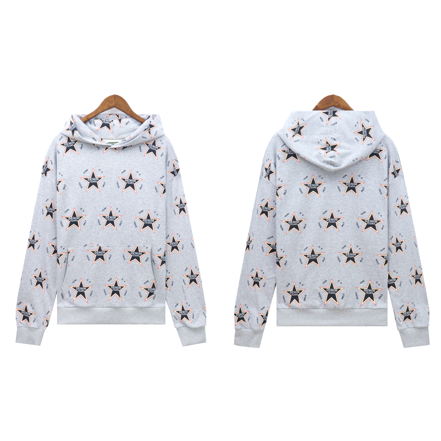 miss Tears Style Kapok Washed Straight varsity Kapok Tidal Print Hoodie Sweater pants Size S-XL