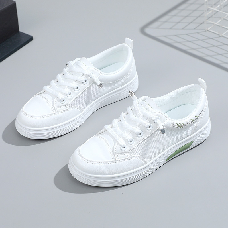 Ddmysports K New Little White Women S Summer Breathable Sports Versatile Board Thick Sole Elevated Mesh Shoes OUTDOOR